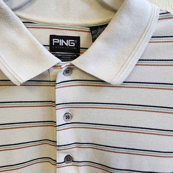 Men Ping Collection Dry Fiber Dynamics/ UV Protect Large White With Brown... - Picture 3 of 6